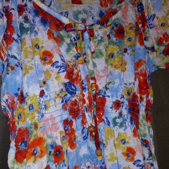 Rainbow Flower T shirt Blouse - Picture 4 of 6